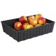 Korb -WICKER-LOOK- schwarz 39,5 x 29,5 cm