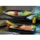 Blattschale -MARONE- 360 x 190 mm