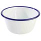 Schale -ENAMELWARE- 0,5 l Ø 13 cm weiß/weiß