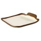 Teller flach eckig -CROCKER- creme Ø 140 mm
