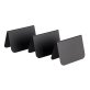 Tischaufsteller schwarz 7,5 cm 10er Pack