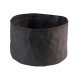 Brottasche PAPERBAG rund 20 cm schwarz