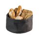 Brottasche PAPERBAG rund 20 cm schwarz