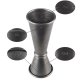 Barmaß 2,5/5 cl Antik-Edelstahl-Look 45 x mm