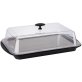 Thermo Tablett-Set kühlbar eckig 43 x 29 cm Schwarz, transparent