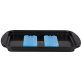 Thermo Tablett-Set kühlbar eckig 43 x 29 cm Schwarz, transparent