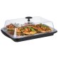 Thermo Tablett-Set kühlbar eckig 43 x 29 cm Schwarz, transparent