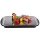 Thermo Tablett-Set kühlbar eckig 43 x 29 cm Schwarz, transparent