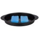 Thermo Tablett-Set kühlbar rund Ø 35 cm Schwarz, transparent