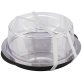Thermo Tablett-Set kühlbar rund Ø 35 cm Schwarz, transparent