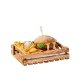 Table Caddy OLIVE 25 x 18 cm H: 6 Braun,