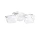 Eiswürfelform mit Deckel 25 x 15 cm 2er Set