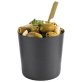 Schale LEVANTE Ø 8,5 cm H: grey black Edelstahl