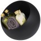 Servierset MOON schwarz Schale mit Klappdeckel 190 x mm