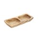 Schale OLIVE 17,5 x 8,5 cm H: 2,5 Braun,