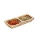 Schale OLIVE 17,5 x 8,5 cm H: 2,5 Braun,