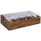 Besteckbehälter ACACIA mit Deckel 4 Fächer 510 x 280 mm