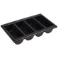 Besteckbehälter GN 1/1 4 Fächer schwarz 530 x 325 mm