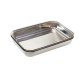 Panierstation mit drei Schalen 455 x 180 mm Edelstahl