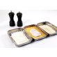 Panierstation mit drei Schalen 455 x 180 mm Edelstahl