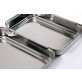 Panierstation mit drei Schalen 455 x 180 mm Edelstahl
