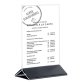 Kartenhalter schwarz für DIN A4 210 x 70 mm
