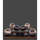 Servierset MOON mit 3 Schalen grau 80 x mm