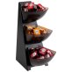 Multi-Rack, 3-stufig 19 x 24 cm, H: 41 cm Edelstahl