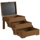 Buffet Box SEWING BASKET Eiche dunkel 70,5 x 37 cm, H: 53,5 cm GN 1/2