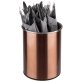 Besteckbehälter kupfer, drehbar Ø 13 cm, H: 16,5 cm Edelstahl