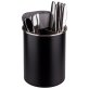 Besteckbehälter silber, drehbar Ø 13 cm, H: 16,5 cm Edelstahl