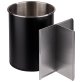 Besteckbehälter silber, drehbar Ø 13 cm, H: 16,5 cm Edelstahl