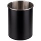 Besteckbehälter silber, drehbar Ø 13 cm, H: 16,5 cm Edelstahl