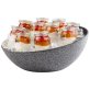 Schale FROSTFIRE Ø 32,5 cm, H: 8 / 14 cm Schwarz