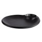 Teller NERO 24 x 20 cm, H: 2,5 cm Schwarz