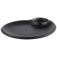 Teller NERO 30 x 25 cm, H: 2,5 cm Schwarz