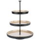Etagère, 3-stufig FRIDA Ø 20 - 25 32 cm, H: 43 cm Edelstahl