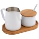 Milch und ZuckerSet MILURO Bambus, Edelstahl