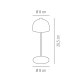 Tischleuchte JOSEF MINI Ø 8 cm, H: 20,5 cm