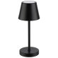 Tischleuchte MERLE MICRO Ø 8 cm, H: 20 cm Schwarz
