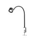 Schraubklammer + flexibler Arm 4,5 x 4 cm, H: 64 cm