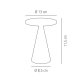 Tischleuchte CONE MINI Ø 13 cm, H: 11,5 cm Gold