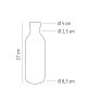 Glaskaraffe -LINES- Ø 9 cm, H: 27 1 Liter