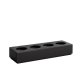 GN 2/4 Holzbox -VALO- 53 x 16,2 cm, H: 8,5 cm Schwarz