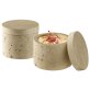 Dose, 2er Set -MINERA- Ø 6 cm, H: 5 40 ml Travertinoptik