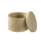 Dose, 2er Set -MINERA- Ø 6 cm, H: 5 40 ml Travertinoptik