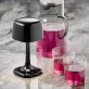 Tischleuchte -SOHO- 10,5 x cm, H: 21,5 cm Glossy black