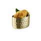 Schale -CRAFT- 8,5 x 6,5 cm, H: 5,5 cm Gold-look
