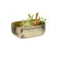 Schale -CRAFT- 12 x 9,5 cm, H: 5 cm Gold-look