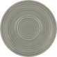 Untertasse rd. Doppelspiegel Struktur GRAY 16cm / COUNTRY HOUSE Porzellan